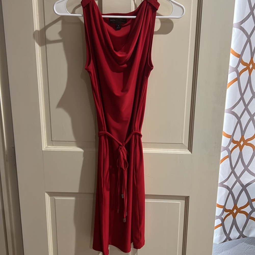 Sexy Red Dana Buchman Woman’s Small Midi Dress